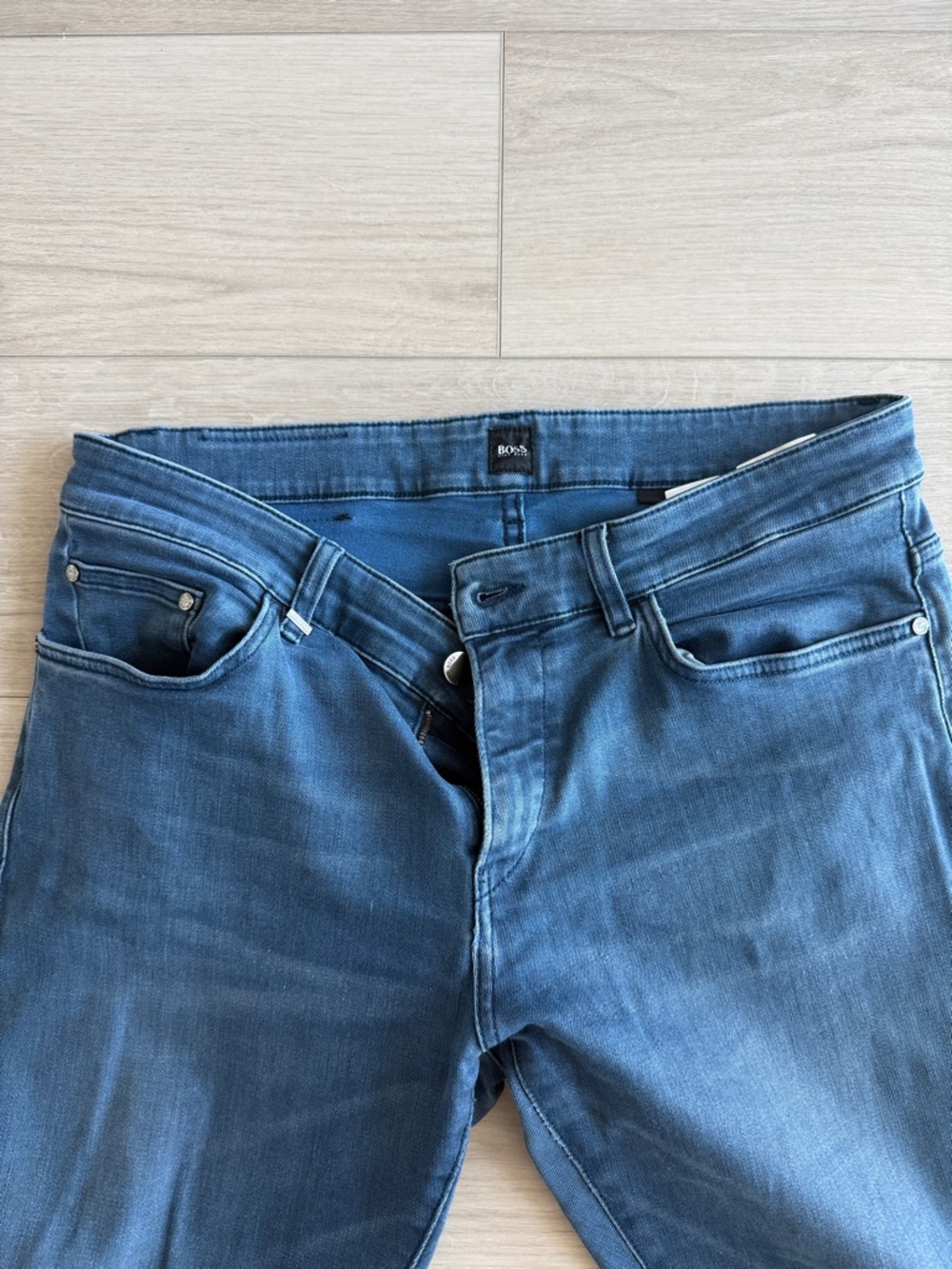BOSS Men's Indigo Slim-Straight Jeans
